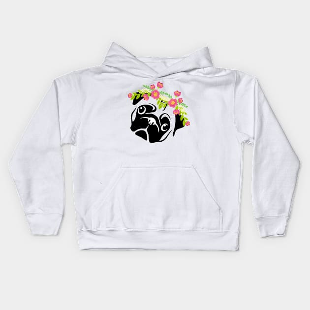 My Cute Pug Kids Hoodie by Pet & Nature Lovers